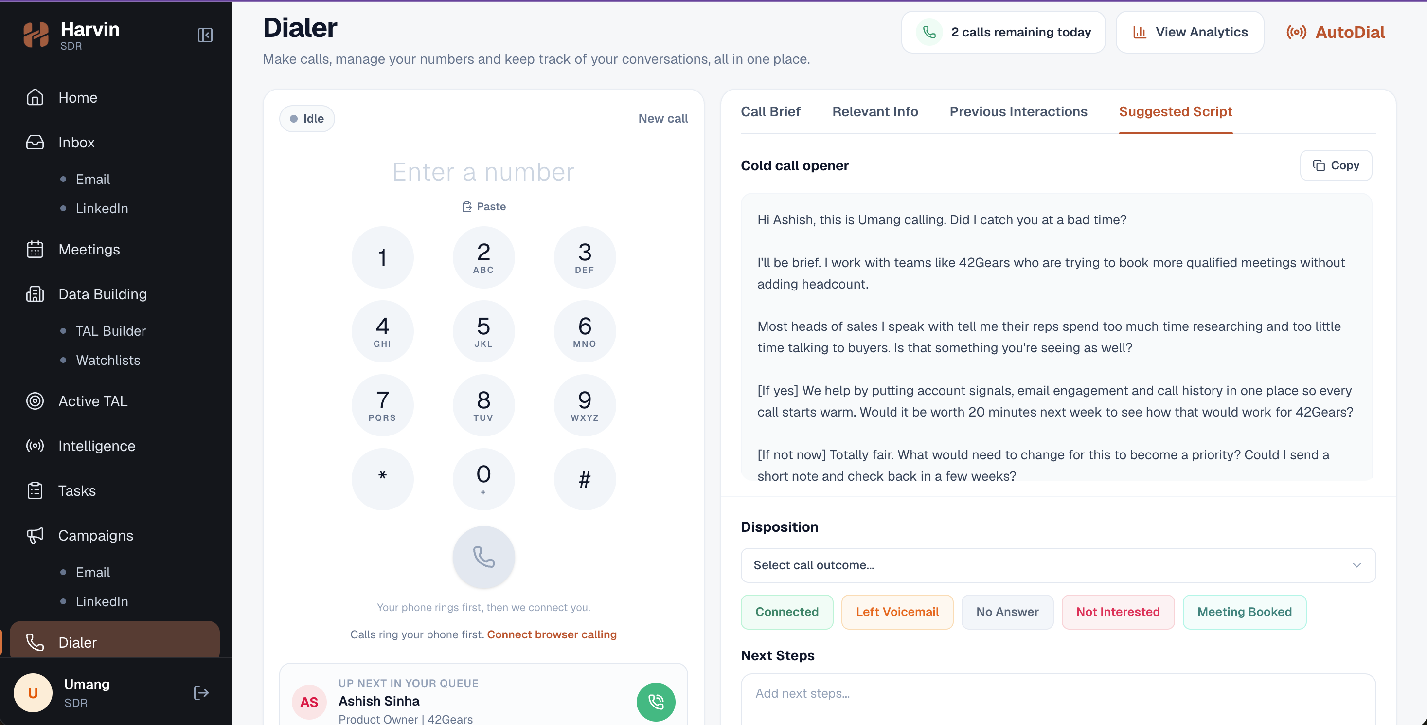 AI Cold Call Dialer